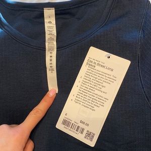 NWT lululemon navy blue long sleeve